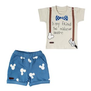 آستین کوتاه و شلوارک پسرانه دیزنی برند تیک تاک