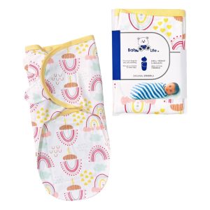 قنداق چسبی نوزاد طرح رنگین کمان بیبی فورلایف