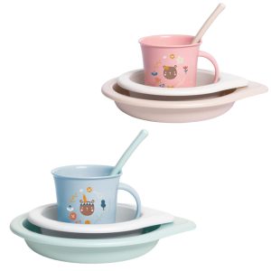 ست غذاخوری 4 تکه کودک طرح جنگل سواوینکس Suavinex