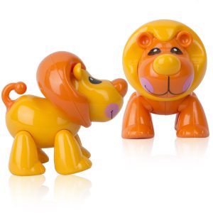 اسباب بازی کودک شیر دو رنگ بیبی فورلایف BABY4LIFE