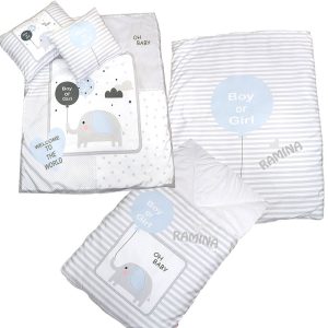 ست رخت خواب و کوسن طرح فیل دلی Deli