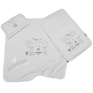 رختخواب سه تکه طرح تولد خرگوش بیبی لایک Baby Like