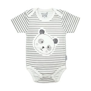 زیر دکمه دار آستین کوتاه نوزاد طرح پاندا به آوران Behavaran