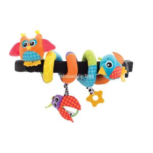 آویز کالسکه و کریر پولیشی طرح پرنده پلی گرو Playgro