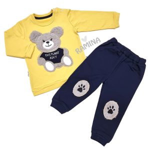 ست بلوز و شلوار پسرانه خرس پولیشی دینکی بیبی Dinky baby