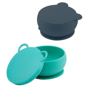 کاسه چسبان درب دار سیلیکونی مینیک اوی اوی MinikOiOi Bowly