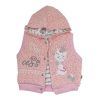 ست 3 تکه بلوز آستین بلند جلیقه و شلوار نوزاد دخترانه گربه صورتی Baby hi
