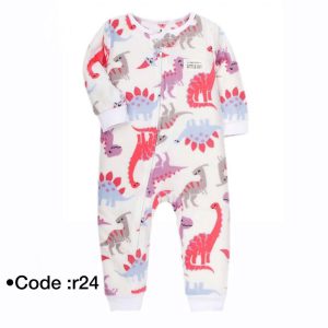 سرهمی بدون جوراب نوزاد دخترانه طرح دایناسور کارترز Carters