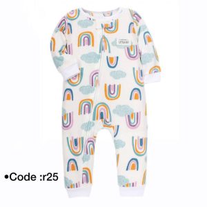 سرهمی بدون جوراب نوزاد دخترانه طرح رنگین کمان کارترز Carters