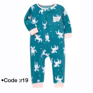 سرهمی بدون جوراب نوزاد دخترانه طرح اسب تک شاخ کارترز Carters