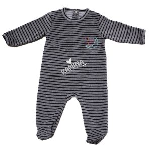 سرهمی جوراب دار نوزاد پسرانه طرح خرس و ماه کارترز Carters