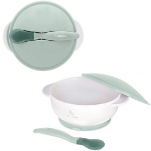 ظرف غذا چسبان با قاشق حرارتی کیکا بو Kikka boo