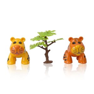 اسباب بازی کودک طرح ببر و یوزپلنگ و جنگل بیبی فورلایف BABY4LIFE