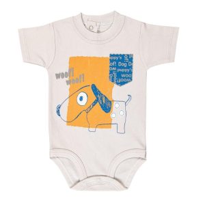 زیر دکمه دار آستین کوتاه نوزاد طرح هاپو کوکالو Cocalo