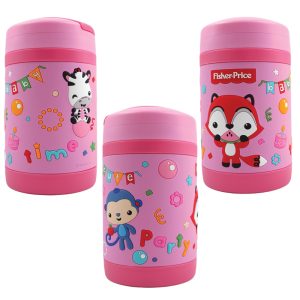فلاسک غذای استیل 430 میل قاشق دار دخترانه فیشر پرایس Fisher Price