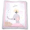 ست رختخواب نوزاد دخترانه ۳ تکه طرح فیل پلی گرو Playgro