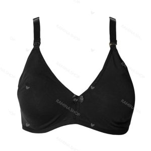 سوتین شیردهی نخی مشکی کارامل