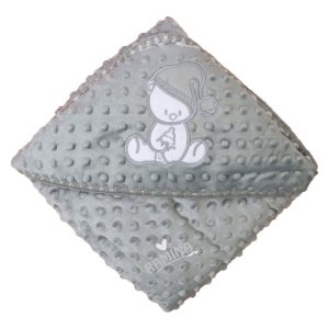 پتو کلاه دار مخمل کرکی نوزاد Tikmark