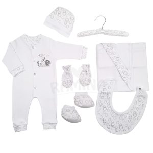 ست لباس بیمارستانی نوزادی 7 تکه طرح شیر مادرکر Mothercare