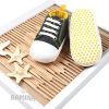 پاپوش اسپرت نوزاد طرح بندی مشکی Baby bee