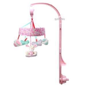 آویز تخت موزیکال طرح حیوانات بیبی فورلایف Baby4life