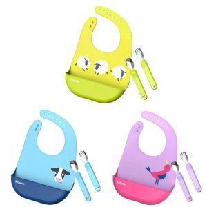 پیشبند و قاشق چنگال نوزاد کیدزمی Kidsme