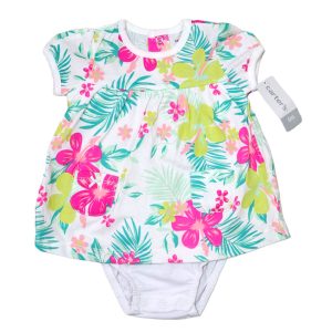 پیراهن بادی نوزادی دخترانه طرح استوایی کارترز Carters