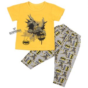 ست تیشرت شلوار بچه گانه پسرانه 12 تا 18 ماه طرح بتمن