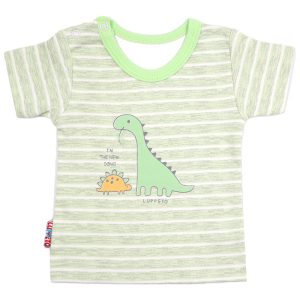 بلوز آستین کوتاه نوزاد طرح دینو لوپتو luppeto