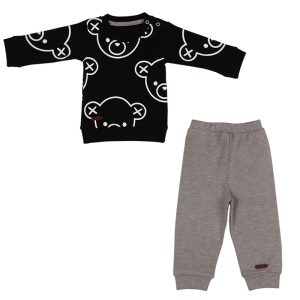 بلوز آستین بلند و شلوار پسرانه طرح خرس تدی تیک تاک Tik Tak