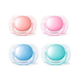 پستانک الترا سافت 2 عددی 0-6 ماه رنگی اونت Avent