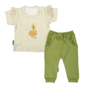 ست بلوز آستین کوتاه و شلوار طرح کای لوپتو luppeto