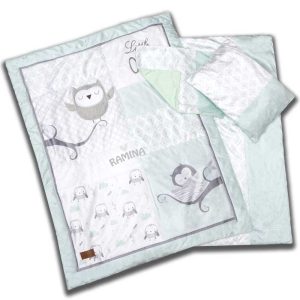 سرویس رختخواب 4 تکه نوزاد طرح جغد لیزا Lisa