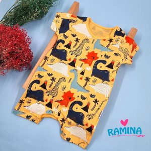 رامپر بچه گانه اسپرت طرح دایناسور نی نی ناز