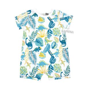 رامپر پسرانه طرح هاوایی 196048 ایندیگو Indigo