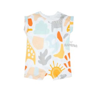 رامپر بچه گانه اسپرت طرح خورشید 196052 ایندیگو Indigo