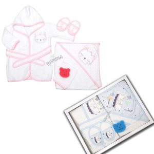 سرویس حوله تن پوش نوزادی اک بیبی Ekebaby