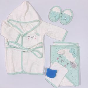سرویس حوله تن پوش نوزادی اک بیبی Ekebaby