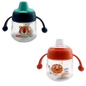 لیوان آبخوری 3+ ماه دسته دار نوزاد Rovco