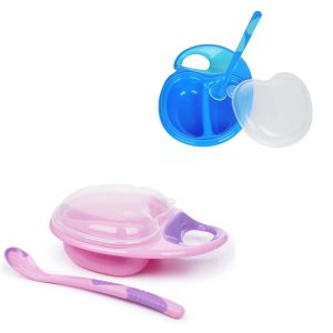 کاسه غذای دو قسمتی کودک با قاشق Sundelight