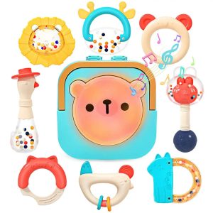 پک جغجغه نوزاد با طرح خرس Youbeien