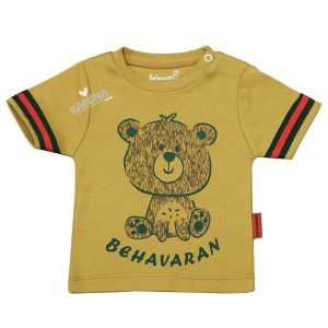 بلوز آستین کوتاه نوزاد طرح گوچی به آوران Behavaran