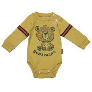 زیر دکمه دار آستین بلند نوزاد طرح گوچی به آوران Behavaran