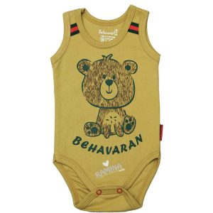 زیر دکمه دار رکابی نوزاد طرح گوچی به آوران Behavaran