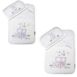 رختخواب سه تکه طرح خرس های دوقلو بیبی لایک Baby Like