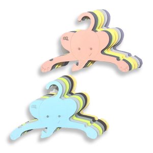 چوب لباسی چوبی نوزاد 6 عددی طرح فیل