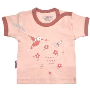 بلوز آستین کوتاه نوزاد طرح لورنس لوپتو luppeto