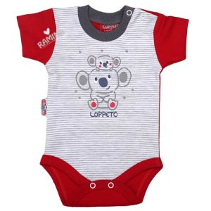 زیردکمه دار آستین کوتاه نوزاد طرح کوآلا لوپتو luppeto