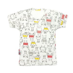 بلوز آستین کوتاه نوزاد طرح خپلی لوپتو luppeto