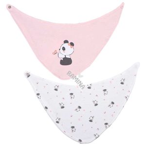 پیشبند سه گوش دخترانه نوزادی بایو ارگانیک bio organic